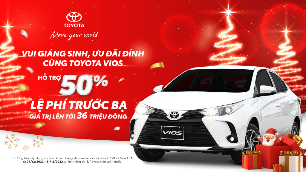 Chương trình khuyến mại khi mua xe Vios trong mùa giáng sinh năm nay (12/2022) j2